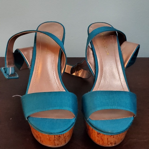 BCBGeneration Shoes - Turquoise Platform wedges